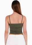 Blusa de tiras con drapeado en el frente - ALPINA