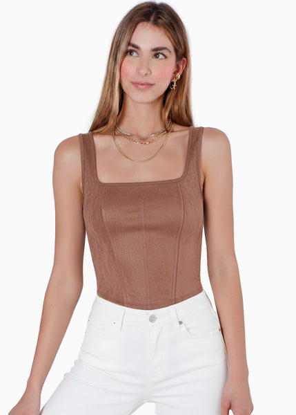 Blusa de tiras con escote cuadrado - TAMARINDO