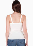 Blusa de tiras tipo esqueleto color marfil color blanco, marfil para mujer - Flashy