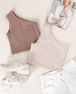 Blusa de un solo hombro para mujer - Flashy