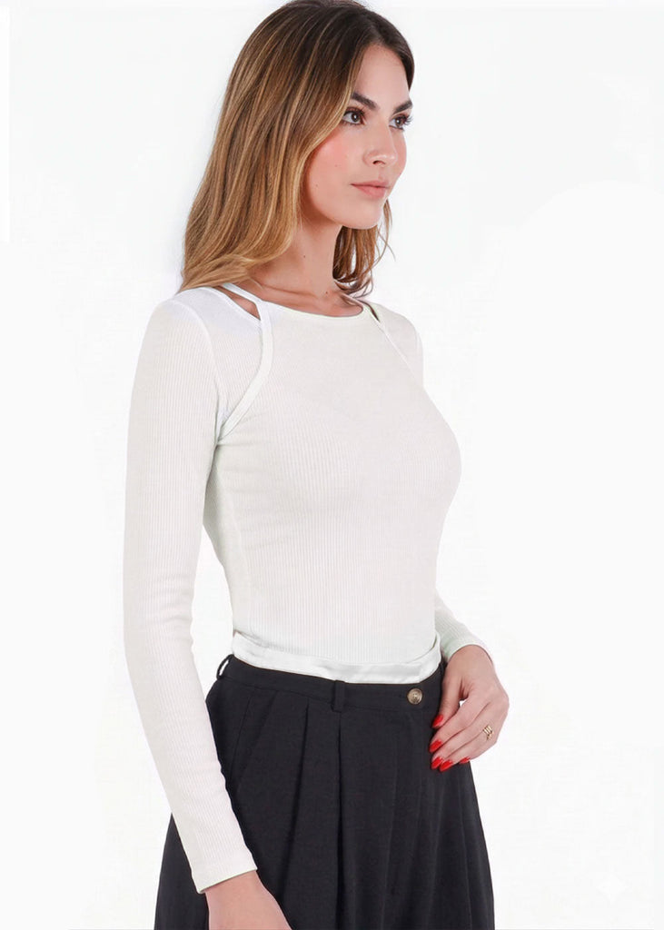 Blusa doble manga larga  - BELICE