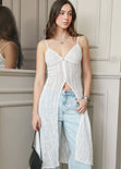 Blusa larga de encaje - GIRONA.MARFIL