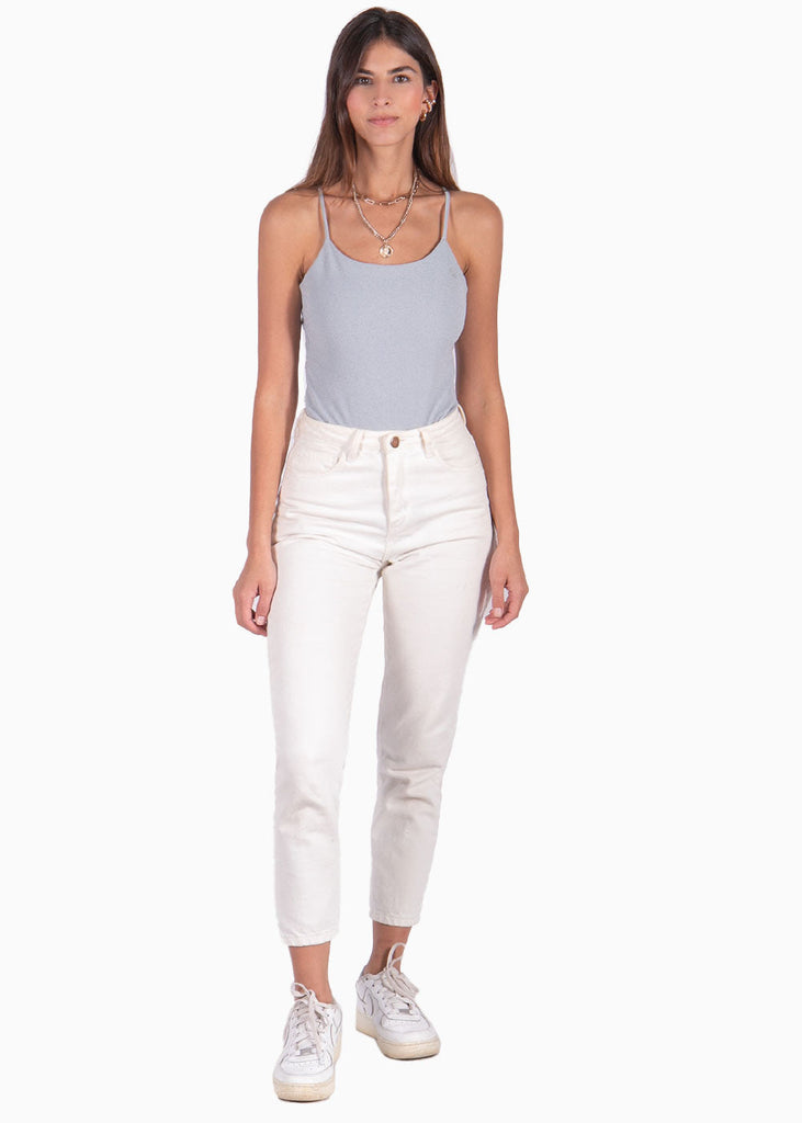 Body de tiras con espalda descubierta color lila, morado para mujer - Flashy