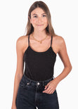 Body de tiras con espalda descubierta color negro para mujer - Flashy