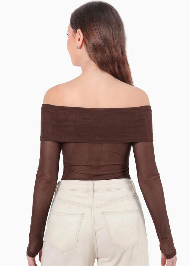 Body manga larga off shoulder - CARTAGO