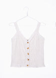 Blusa de tiras con botones de pasta para mujer - Flashy