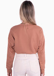 Buzo corto con estampado "Milano" color café, camel para mujer - Flashy