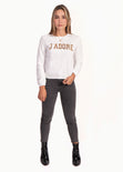 Buso estampado "J'adore" para mujer - Flashy