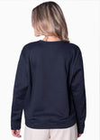 Buzo con estampado "Country Club" color azul para mujer - Flashy