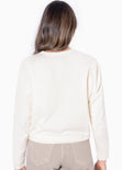 Buzo con estampado de gatos color blanco, marfil para mujer - Flashy