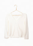 Buso con encaje en cuello para mujer - Flashy