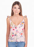 Blusa de flores con boleros para mujer - Flashy
