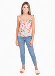 Blusa de flores con boleros para mujer - Flashy
