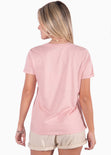 Camiseta con estampado de corazón "Heart breaker" color rosado para mujer - Flashy