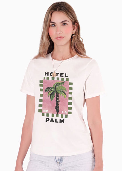 Camiseta con estampado de palmera - IZTAPA