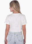 Camiseta con estampado "La lune, La mer" color marfil, blanco para mujer - Flashy