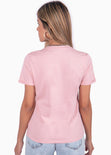 Camiseta con estampado "Sun rising" color rosado para mujer - Flashy