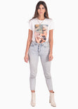 Camiseta estampada "Because I'm Fabulous" color blanco para mujer - Flashy