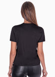Camiseta estampada "dramatic end" color negro para mujer - Flashy