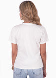Camiseta estampada "Paradis sur la mer" color blanco, marfil para mujer - Flashy