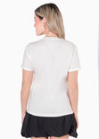 Camiseta estampada "Puppy cool club" color blanco, marfil para mujer - Flashy