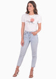 Camiseta estampada "Too wild to last" para mujer - Flashy