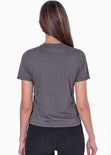 Camiseta estampada "Wild love, playing with fire" color gris para mujer - Flashy
