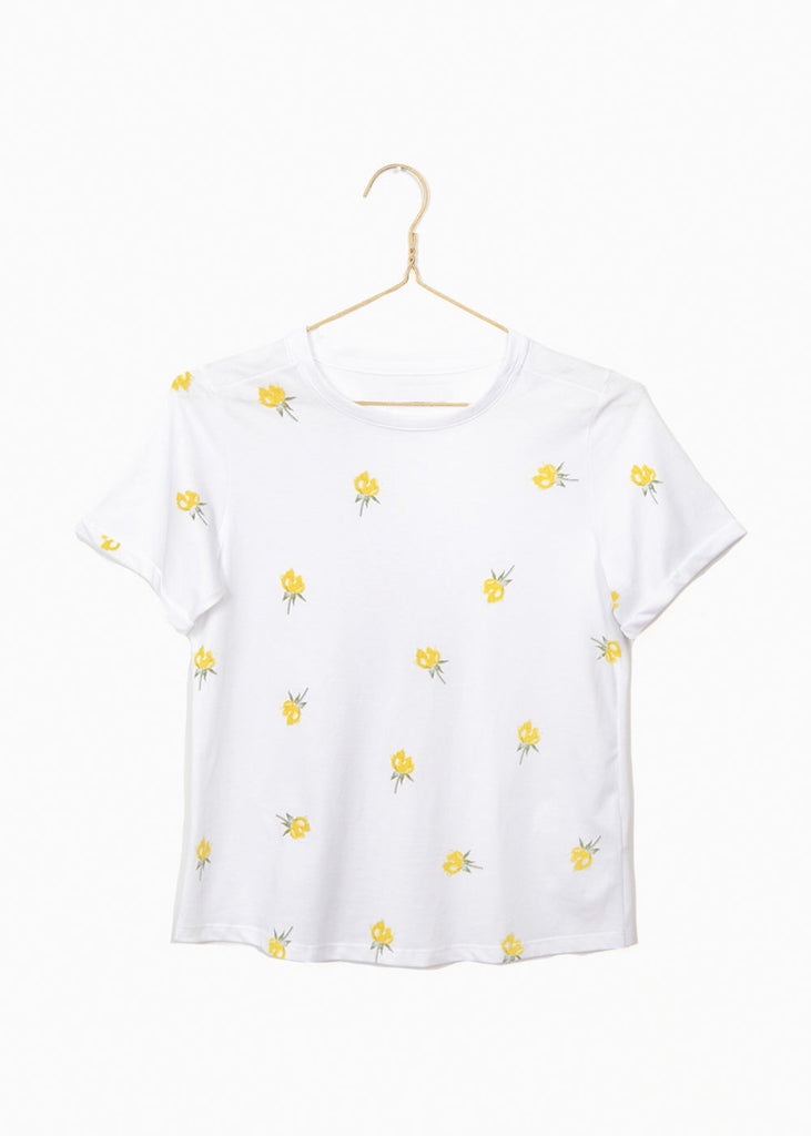Camiseta con estampado de flores para mujer - Flashy