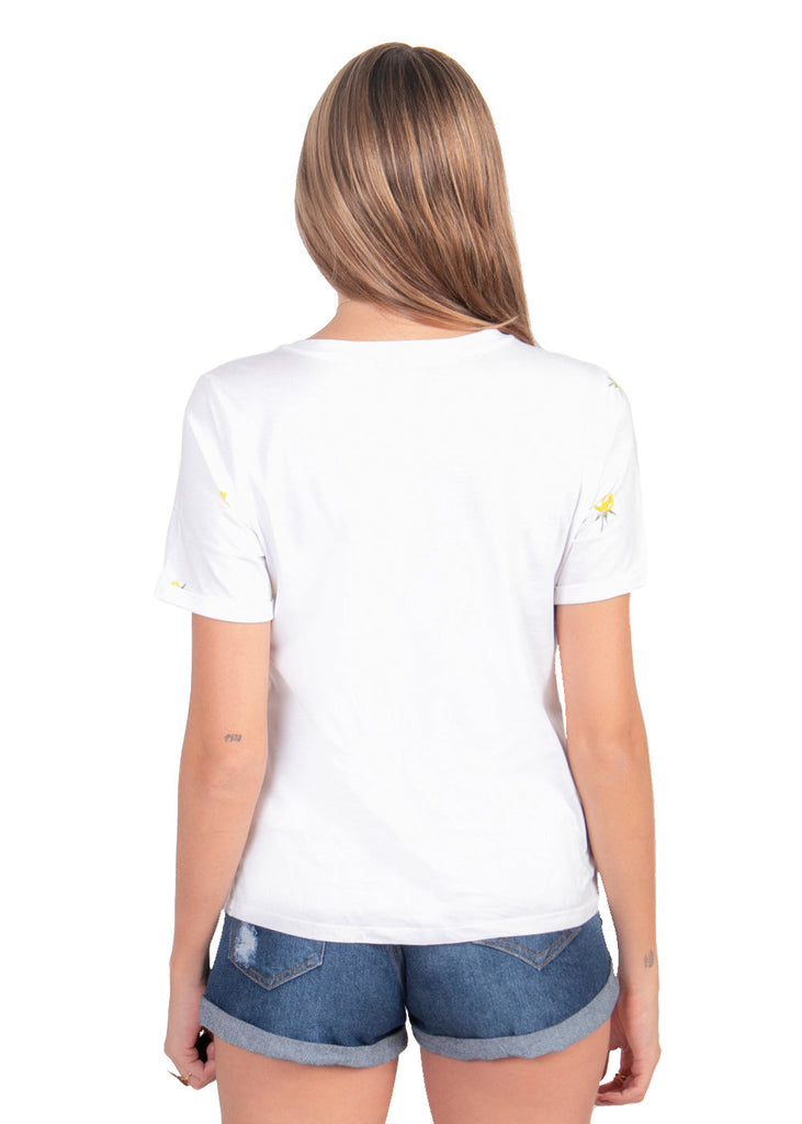 Camiseta con estampado de flores para mujer - Flashy