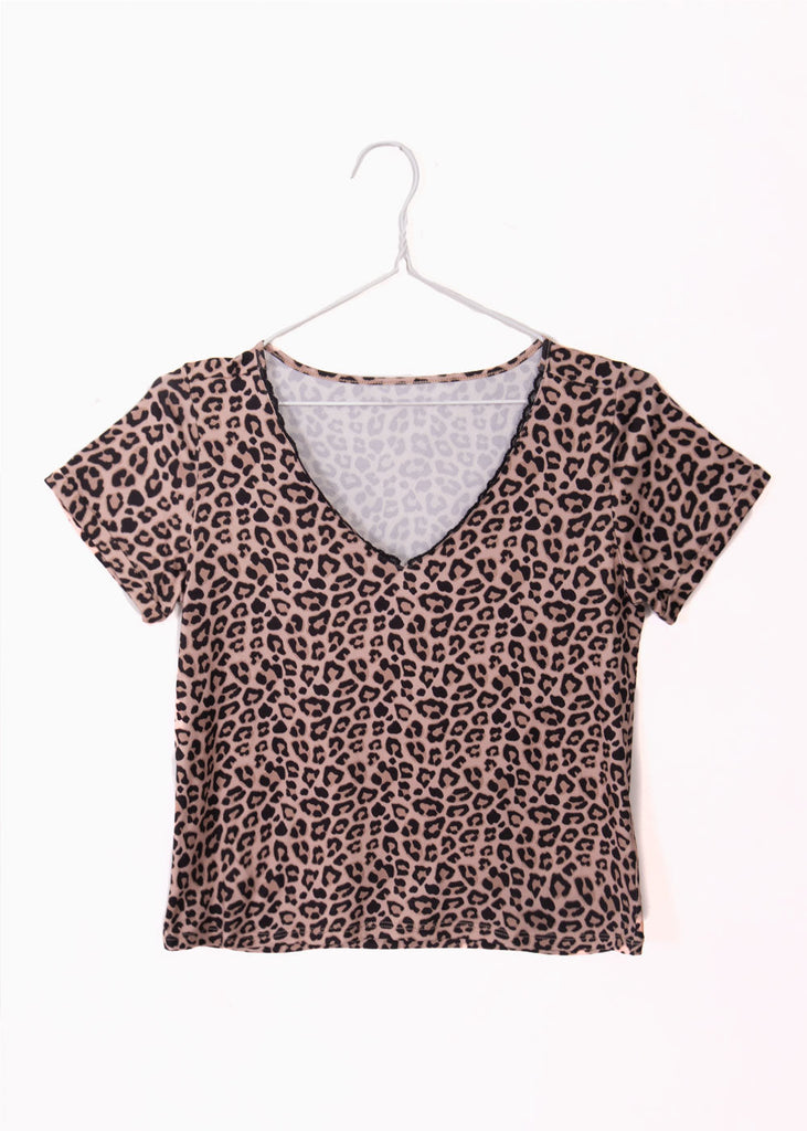 Camiseta estampada leopardo para mujer - Flashy