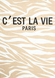 Camiseta estampada "c'est la vie" para mujer - Flashy