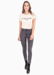 Camiseta estampada "c'est la vie" para mujer - Flashy