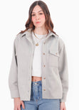 Chaqueta de paño con botones y oversized - PENSILVANIA
