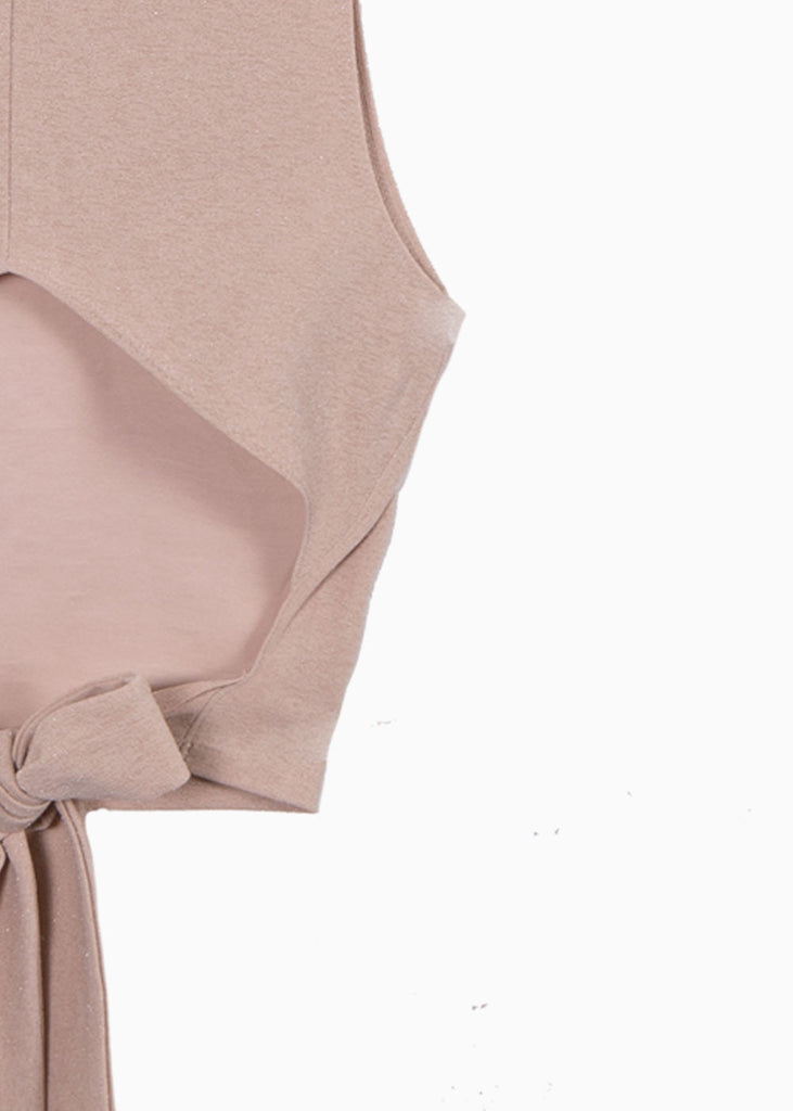 Crop top anudado en espalda para mujer - Flashy