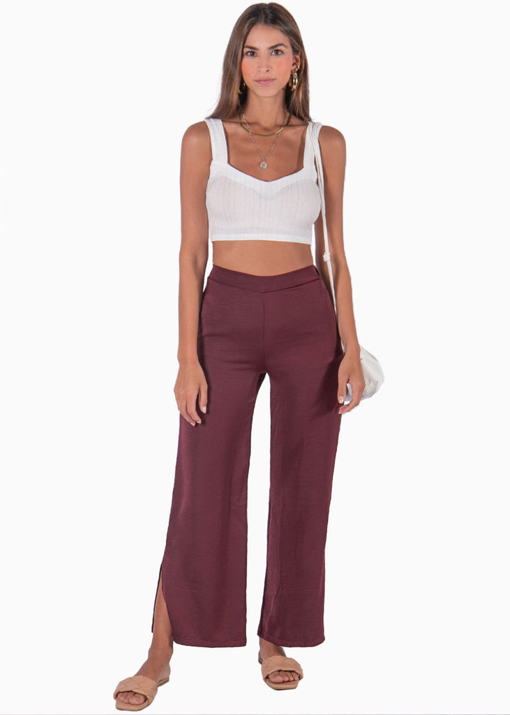 Crop top tejido de tiras con escote corazon color blanco para mujer - Flashy