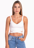 Crop top con cruce en espalda para mujer - Flashy