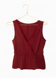 Blusa cruzada con bolillo para mujer - Flashy