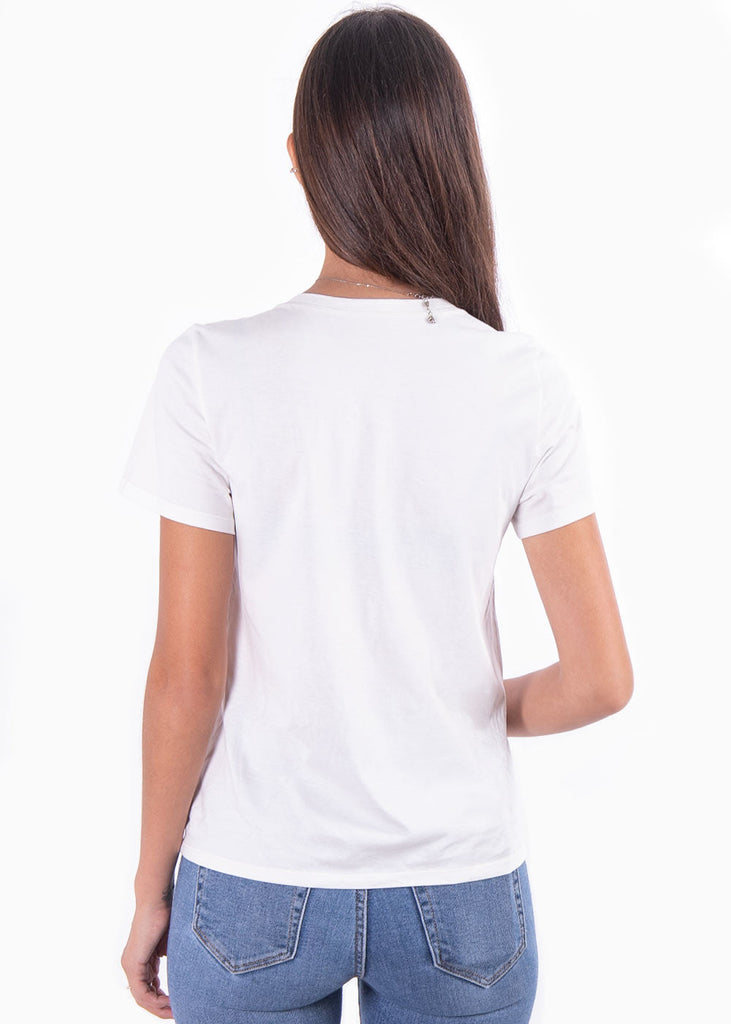 Camiseta estampada "la joie de vivre" para mujer - Flashy
