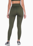 Legging deportivo color verde para mujer - Flashy