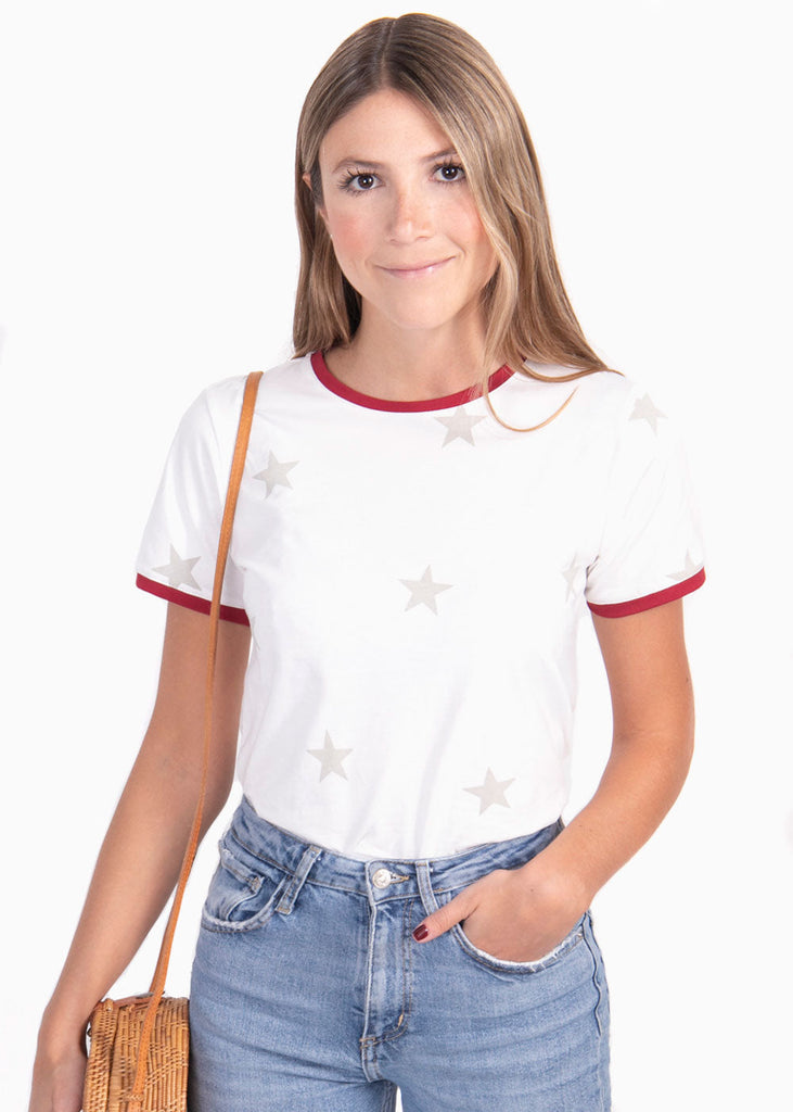 Camiseta estampada estrellas para mujer - Flashy