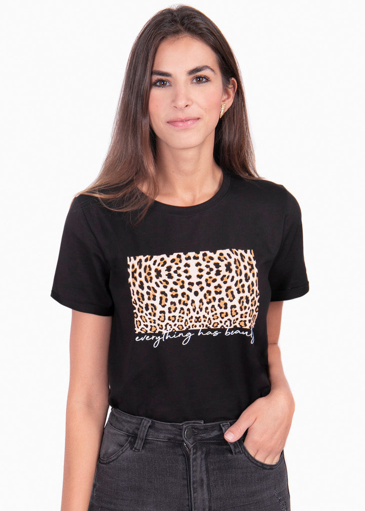 Camiseta estampada "Everything Has Beauty" para mujer - Flashy