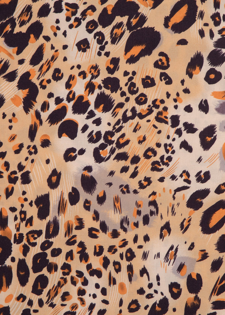 Blusa de leopardo manga larga para mujer - Flashy