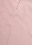 Blusa cruzada rosada con moños en mangas para mujer - Flashy