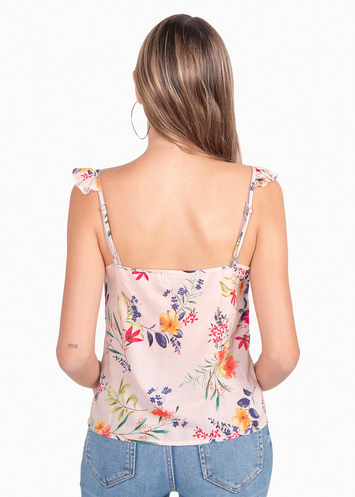 Blusa de flores con boleros para mujer - Flashy