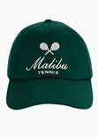 Gorra con bordado "Malibu" color verde para mujer - Flashy