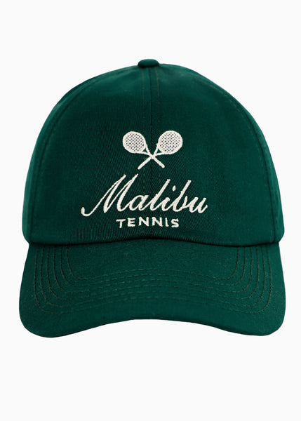 Gorra con bordado "Malibu" color verde para mujer - Flashy