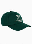Gorra con bordado "Malibu" color verde para mujer - Flashy