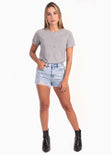 Camiseta con apliques brillantes para mujer - Flashy