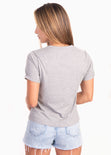 Camiseta con apliques brillantes para mujer - Flashy