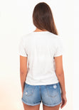 Camiseta Estampada "Hey" para mujer - Flashy